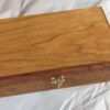 A small Hand-Crafted Tool Box with a brass latch.